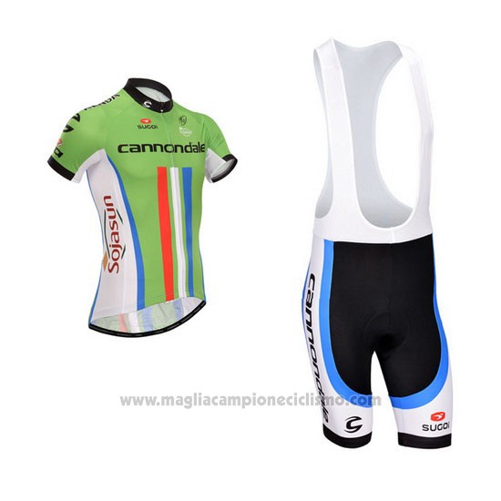 2014 Abbigliamento Ciclismo Cannondale Campione Neozelandese Manica Corta e Salopette